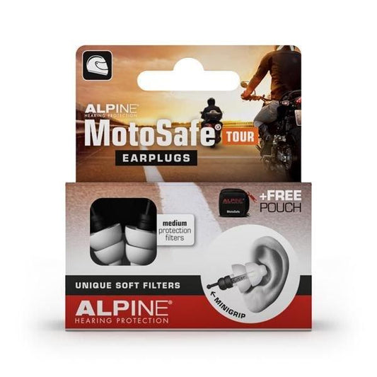 Alpine MotoSafe Tour Earplugs - Browse our range of Helmet: Accessories - getgearedshop 