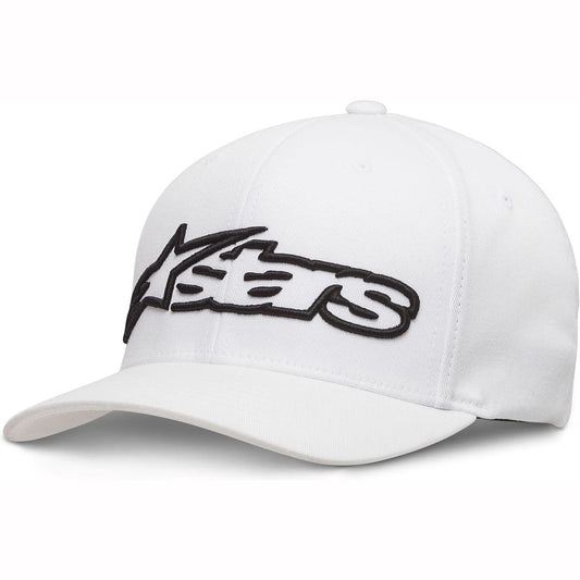 Alpinestars Blaze Flexfit Hat - White Black - Browse our range of Casualwear: Hats - getgearedshop 