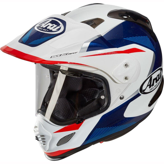 Arai Tour-X 4 Break Helmet - White Blue Red - Browse our range of Helmet: Adventure - getgearedshop 