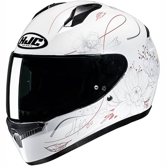 HJC C10 full face motorcycle helmet white pinkl
