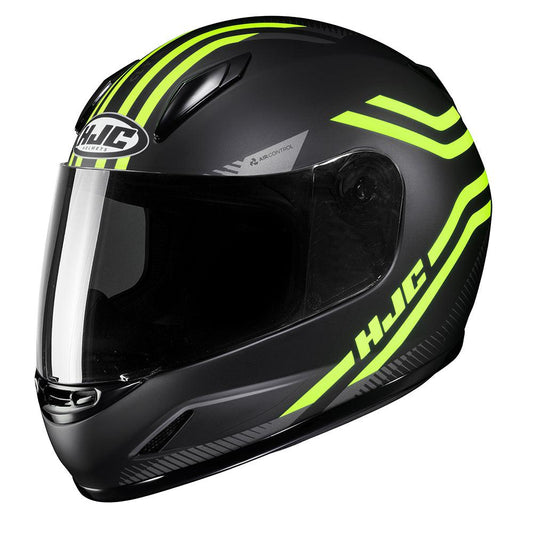 HJC CL-Y Strix Youth Helmet - Black Yellow - Browse our range of Helmet: Full Face - getgearedshop 