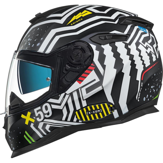 Nexx SX.100 Helmet Engima Black White XXL