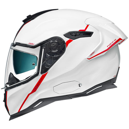 Nexx SX.100R Helmet Short Cut White Red XXL