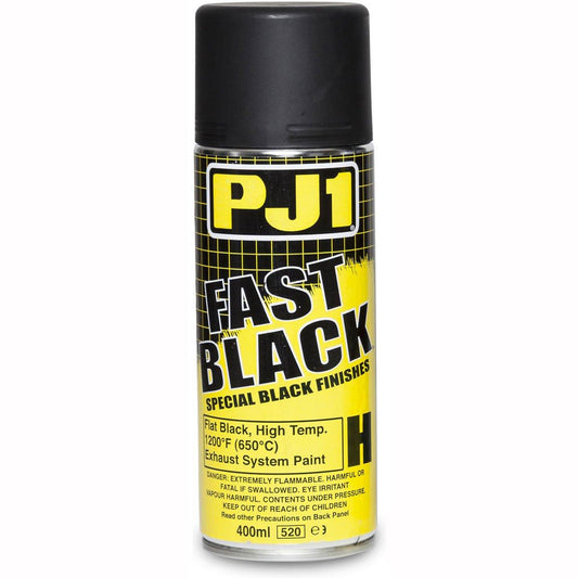 PJ1 16-HIT Fast Black Hi-Temp Exhaust Paint - 400ml - Browse our range of Care: Paint - getgearedshop 