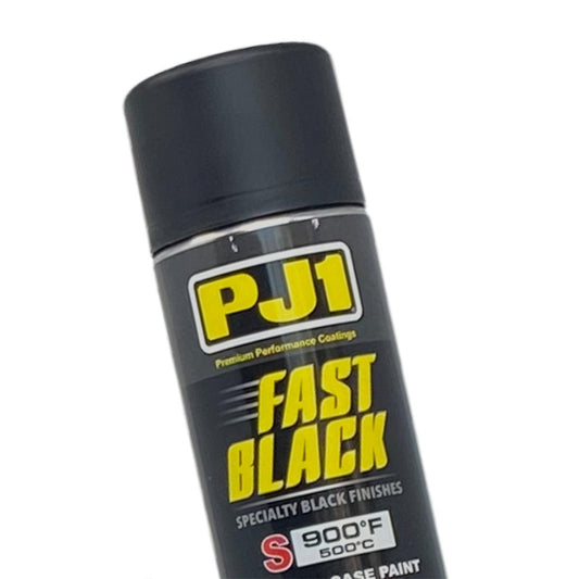 PJ1 16-SAT Fast Black Satin Paint - 400ml - Browse our range of Care: Paint - getgearedshop 