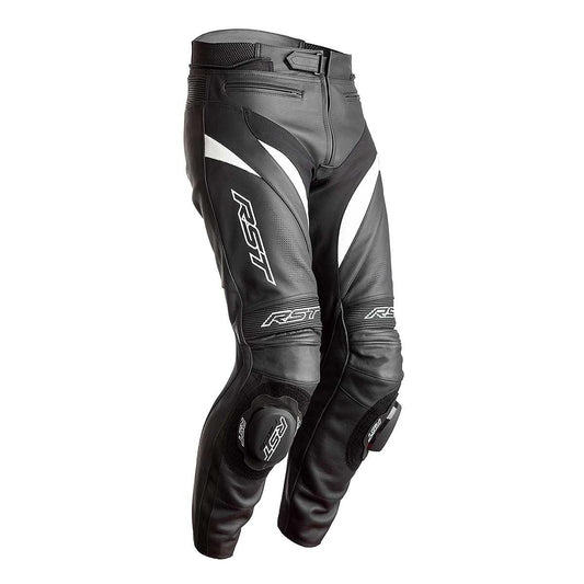 RST TracTech Evo 4 Leather Trousers CE Black White 42
