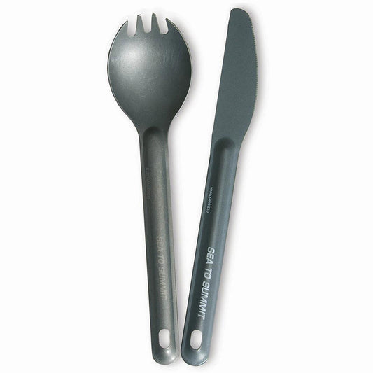 Sea To Summit Alpha Light Cutlery Set 2 PC - Grey - Browse our range of Accessories: Camping - getgearedshop 
