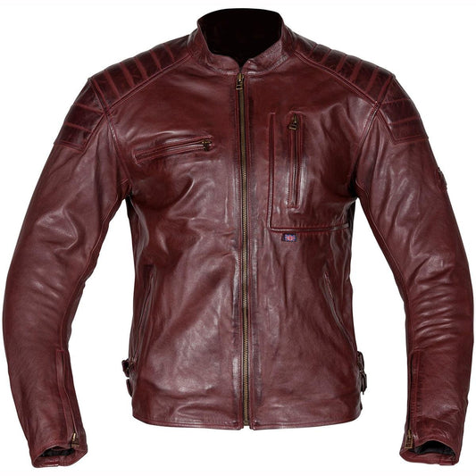 Spada Redux Leather Jacket Burgundy EU56 UK48