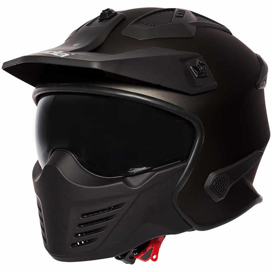 Spada Storm Helmet - Matt Black - Browse our range of Helmet: Open Face - getgearedshop 